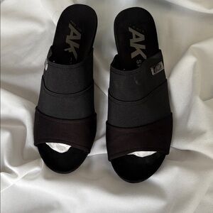 Anne Klein Black Mules